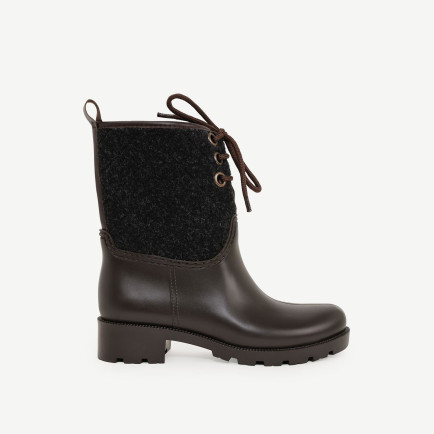 YARGICI Kapitone Detaylı Kısa Yağmur Botu YARGICI Kapitone Detaylı Kısa Yağmur Botu