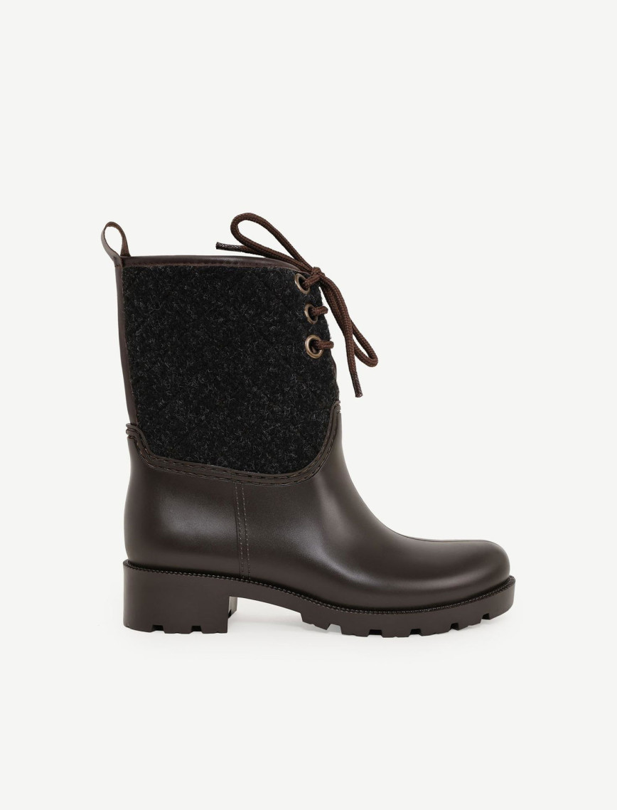 YARGICI Kapitone Detaylı Kısa Yağmur Botu YARGICI Kapitone Detaylı Kısa Yağmur Botu