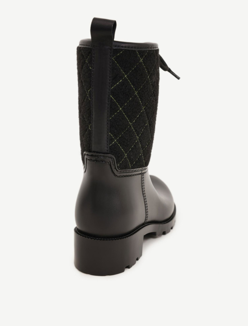 YARGICI Kapitone Detaylı Kısa Yağmur Botu YARGICI Kapitone Detaylı Kısa Yağmur Botu