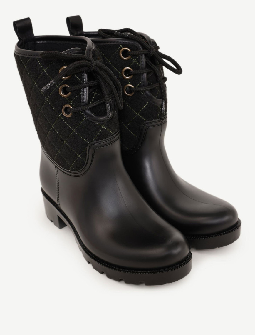 YARGICI Kapitone Detaylı Kısa Yağmur Botu YARGICI Kapitone Detaylı Kısa Yağmur Botu