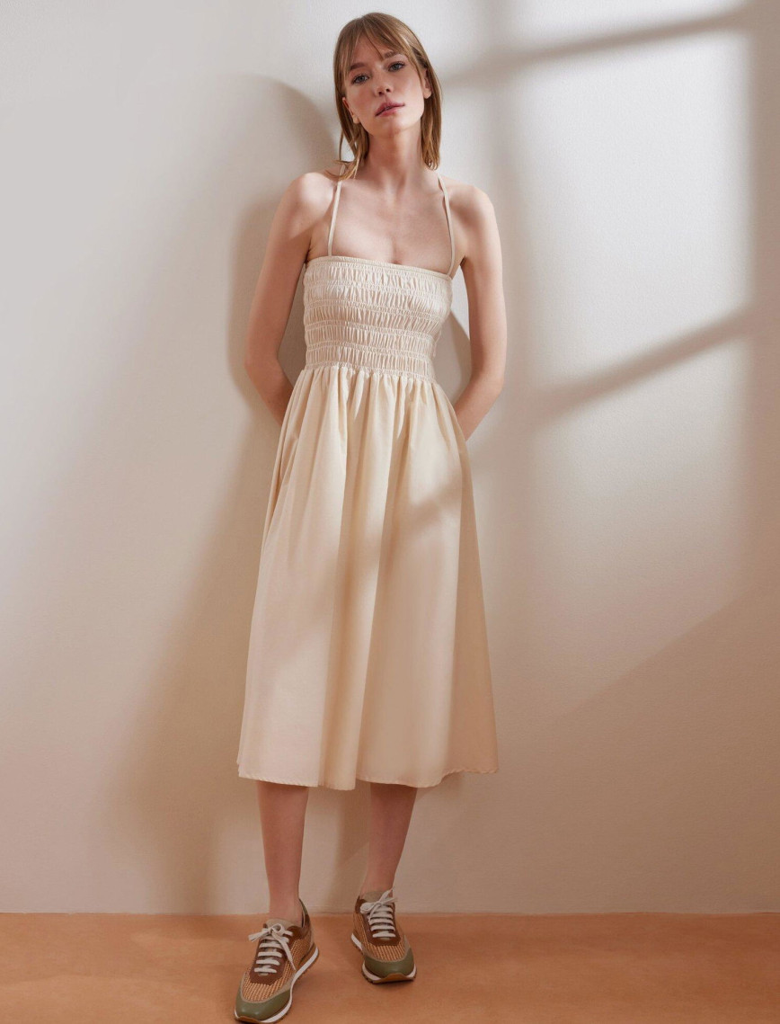 YARGICI Düz Yaka Askılı Elbise YARGICI Düz Yaka Askılı Elbise