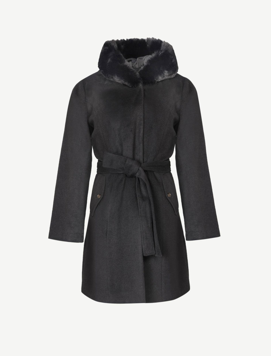 YARGICI Kapüşon Detaylı Palto YARGICI Kapüşon Detaylı Palto