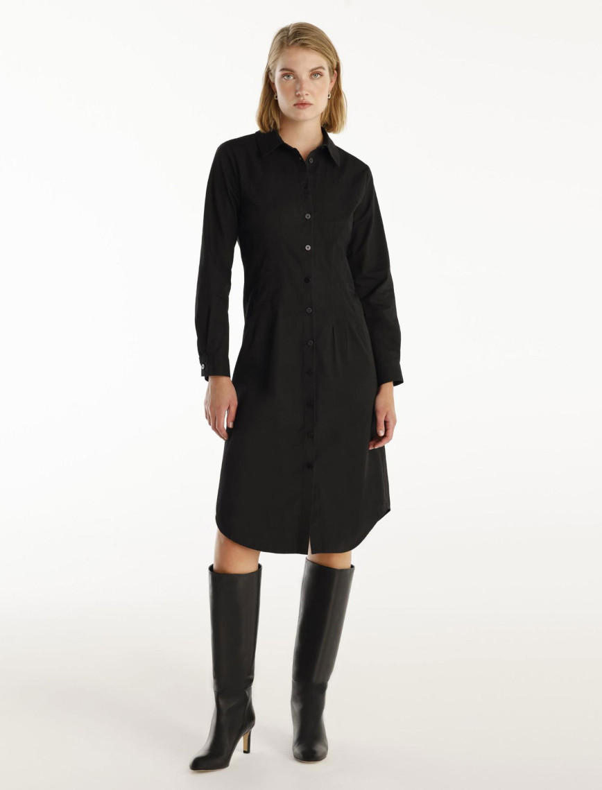 YARGICI Pens Detaylı Uzun Kollu Gömlek Elbise YARGICI Pens Detaylı Uzun Kollu Gömlek Elbise