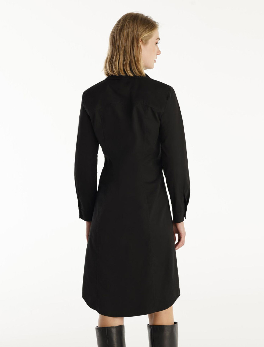 YARGICI Pens Detaylı Uzun Kollu Gömlek Elbise YARGICI Pens Detaylı Uzun Kollu Gömlek Elbise