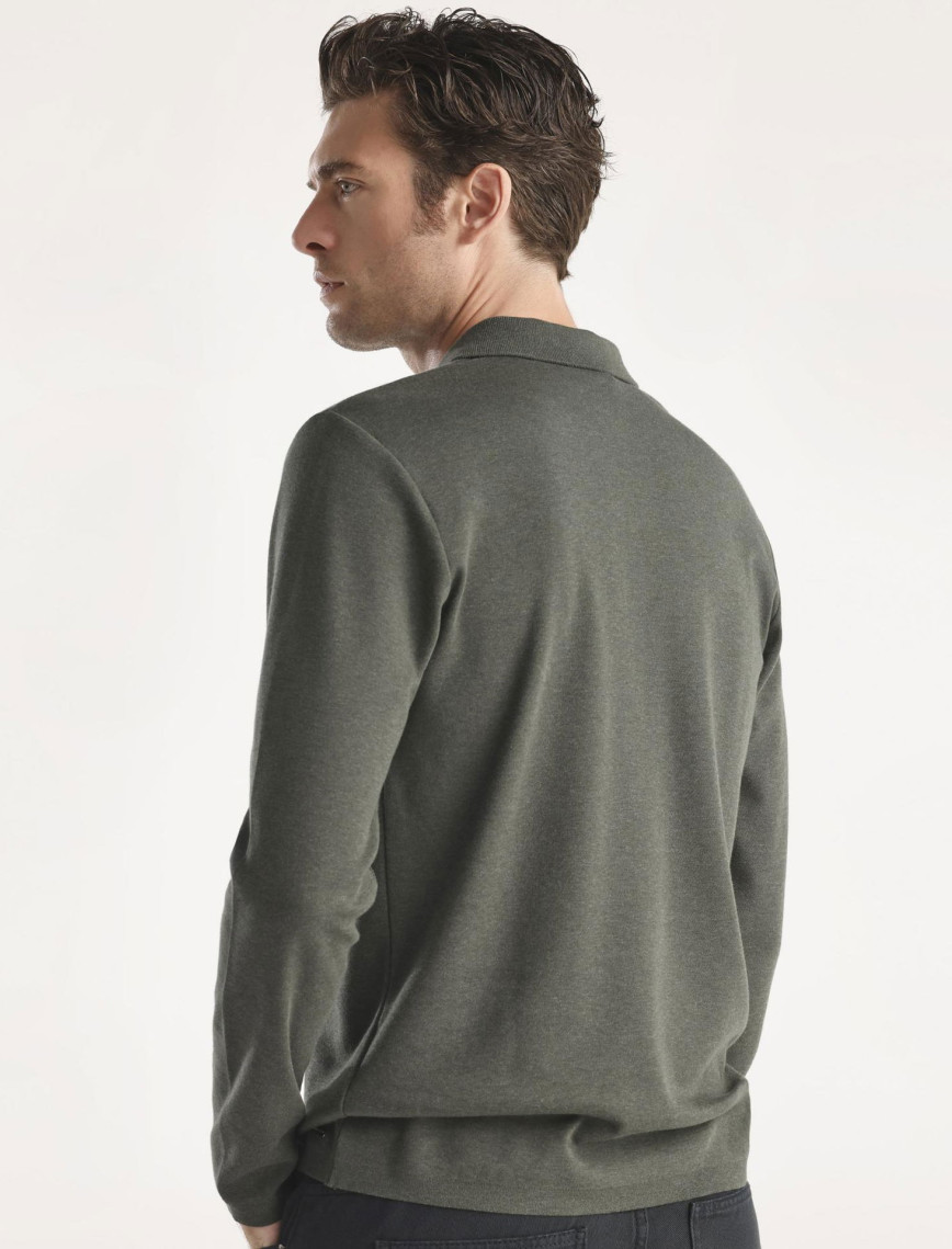 YARGICI Erkek Henry Uzun Kol Triko