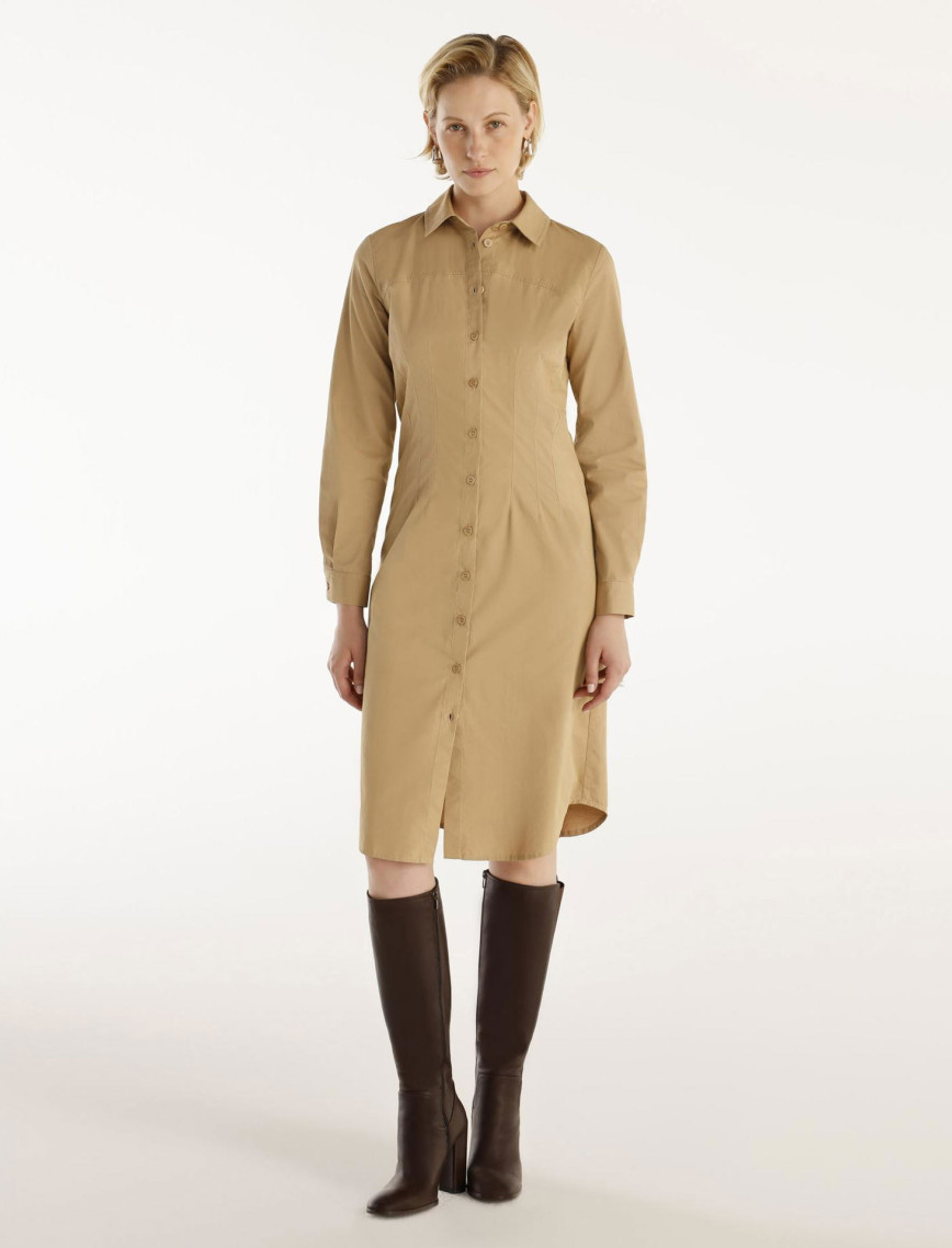 YARGICI Pens Detaylı Uzun Kollu Gömlek Elbise YARGICI Pens Detaylı Uzun Kollu Gömlek Elbise