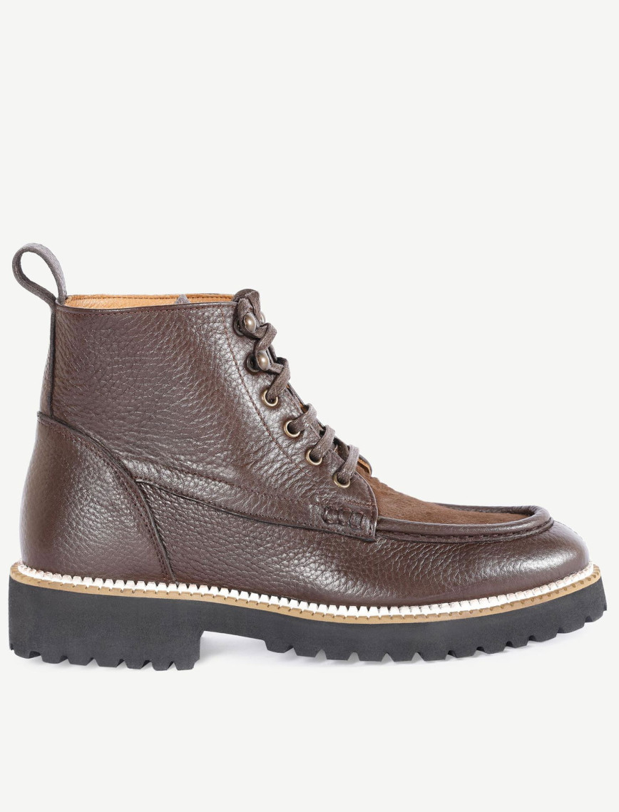 YARGICI Tay Tüyü Detaylı Deri Bot YARGICI Tay Tüyü Detaylı Deri Bot