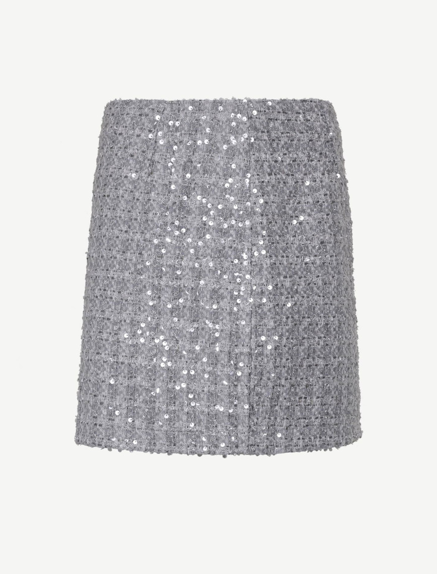 YARGICI Payetli Düz Kalıp Kısa Etek YARGICI Payetli Düz Kalıp Kısa Etek