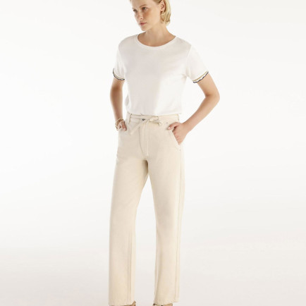 YARGICI Rahat Kalıp Kemer Detaylı Denim Pantolon YARGICI Rahat Kalıp Kemer Detaylı Denim Pantolon