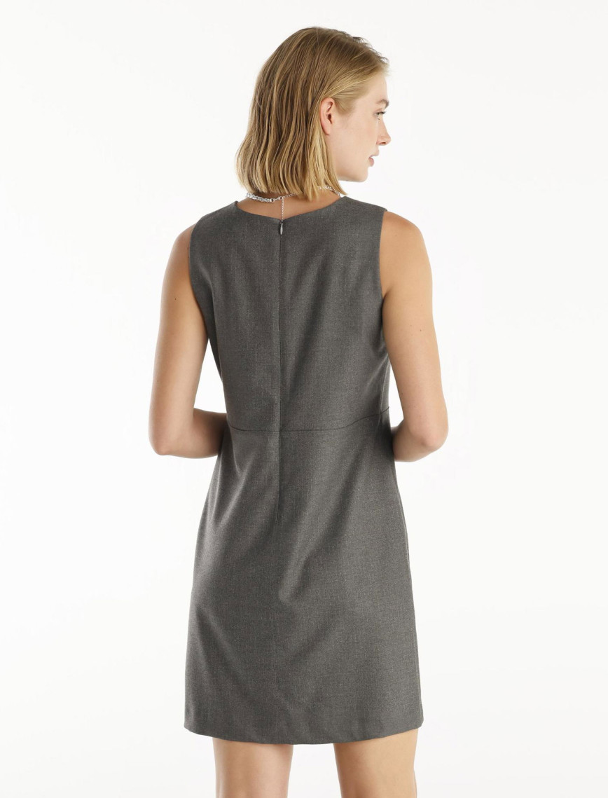 YARGICI Pensli Bisiklet Yaka Kolsuz Kısa Elbise YARGICI Pensli Bisiklet Yaka Kolsuz Kısa Elbise