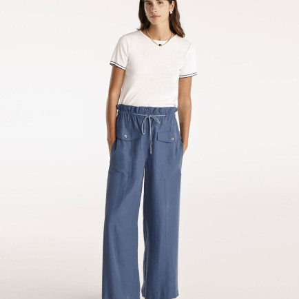 YARGICI Yüksek Bel Geniş Paça Pantolon YARGICI Yüksek Bel Geniş Paça Pantolon