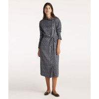 YARGICI Yüksek Yaka Kuşalı Uzun Kollu Midi Boy Elbise YARGICI Yüksek Yaka Kuşalı Uzun Kollu Midi Boy Elbise