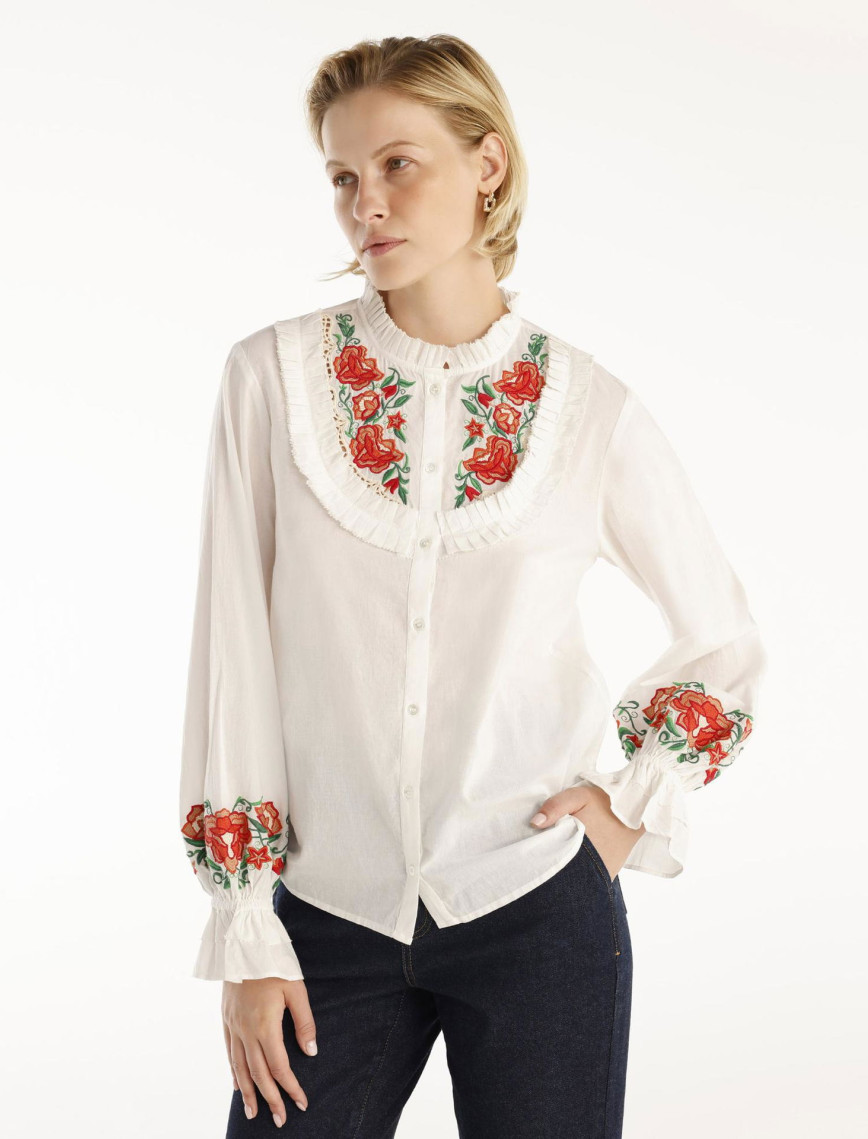 YARGICI Fırfır Detaylı Gömlek YARGICI Fırfır Detaylı Gömlek