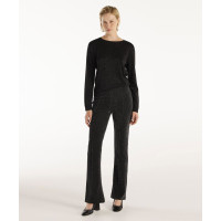 YARGICI Önü Dikişli Simli Geniş Paça Pantolon YARGICI Önü Dikişli Simli Geniş Paça Pantolon