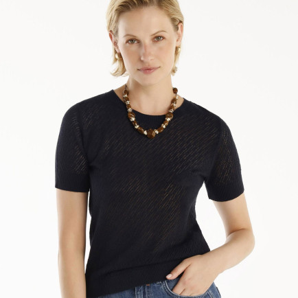 Bisiklet Yaka Kısa Kollıu Triko Bisiklet Yaka Kısa Kollıu Triko