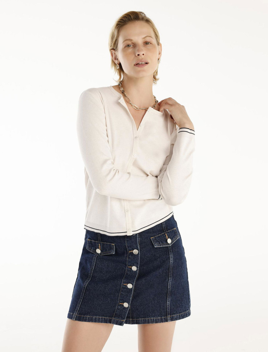 YARGICI Bisiklet Yakalı Hırka Triko YARGICI Bisiklet Yakalı Hırka Triko