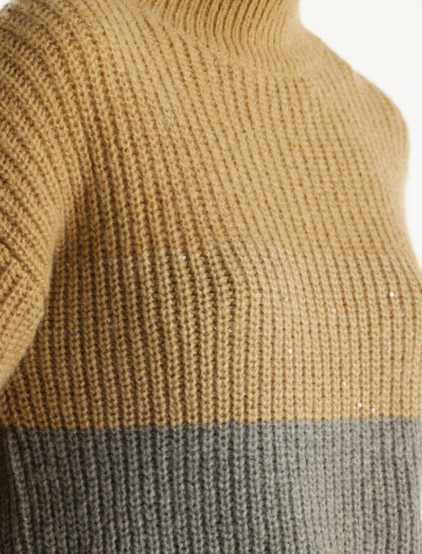 YARGICI Renk Bloklu Kazak YARGICI Renk Bloklu Kazak