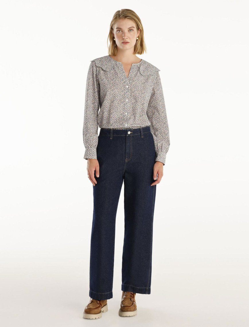 Normal Bel Rahat Kesim Denim Pantolon Normal Bel Rahat Kesim Denim Pantolon