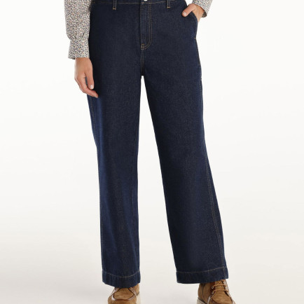 Normal Bel Rahat Kesim Denim Pantolon Normal Bel Rahat Kesim Denim Pantolon