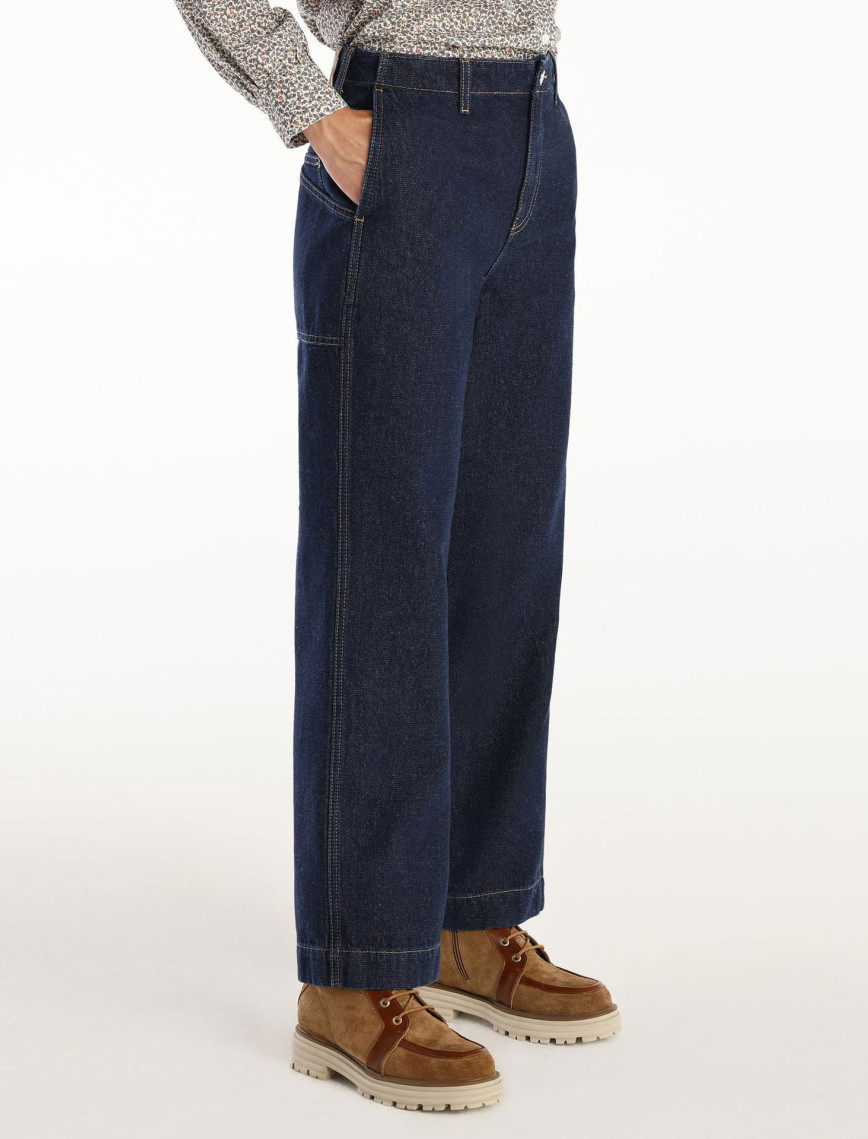 Normal Bel Rahat Kesim Denim Pantolon Normal Bel Rahat Kesim Denim Pantolon