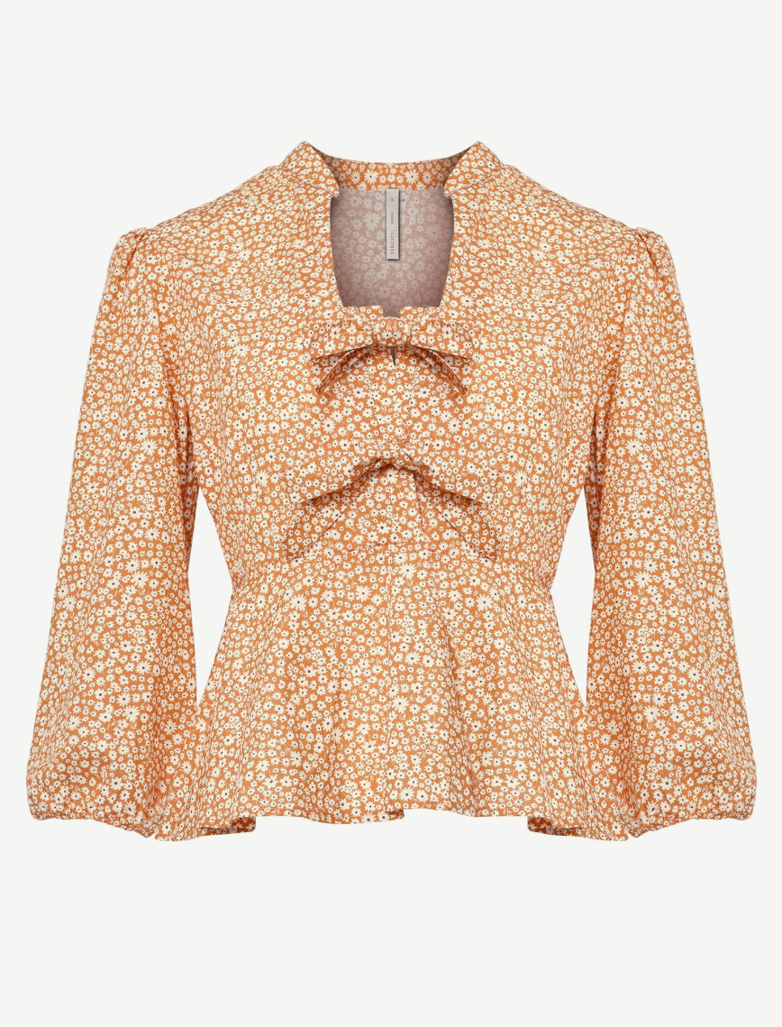 YARGICI Kurdele Detaylı Bluz