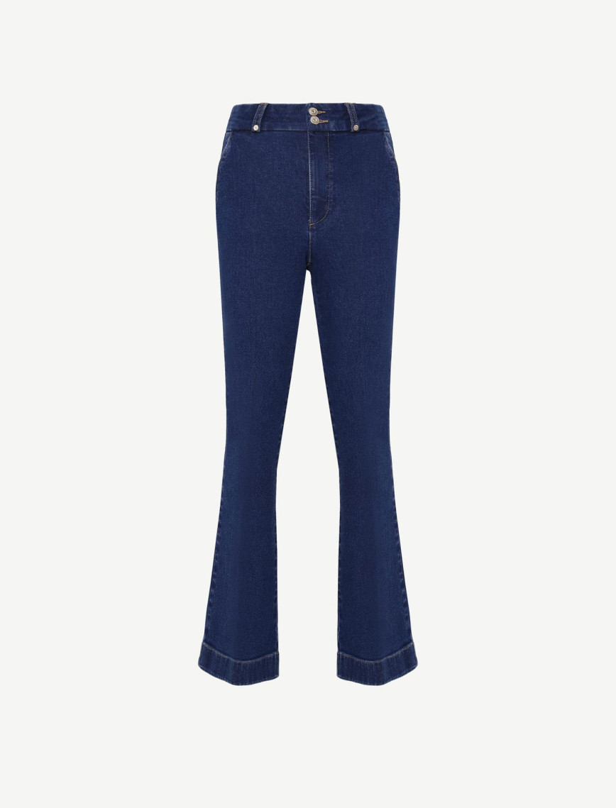 YARGICI Yüksek Bel Bootcut Denim Pantolon YARGICI Yüksek Bel Bootcut Denim Pantolon