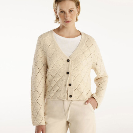 YARGICI V Yaka Dekorlu Hırka YARGICI V Yaka Dekorlu Hırka