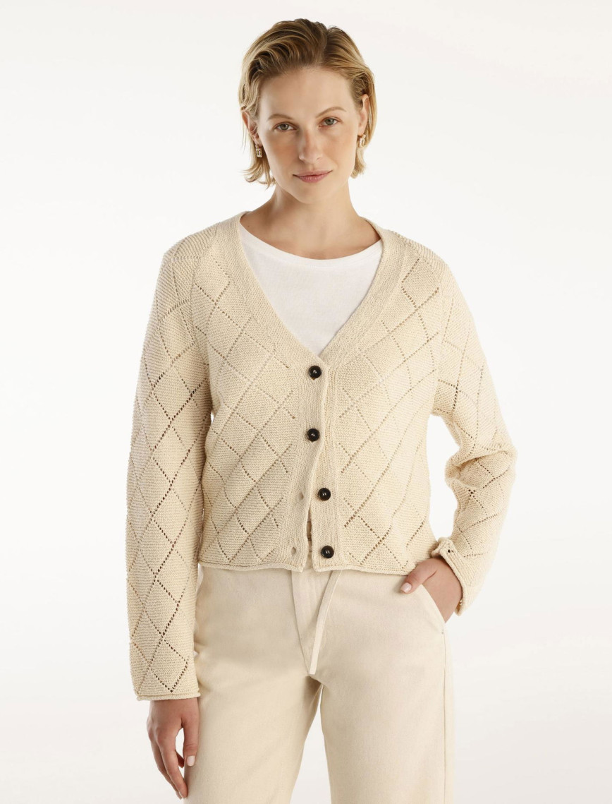 YARGICI V Yaka Dekorlu Hırka YARGICI V Yaka Dekorlu Hırka