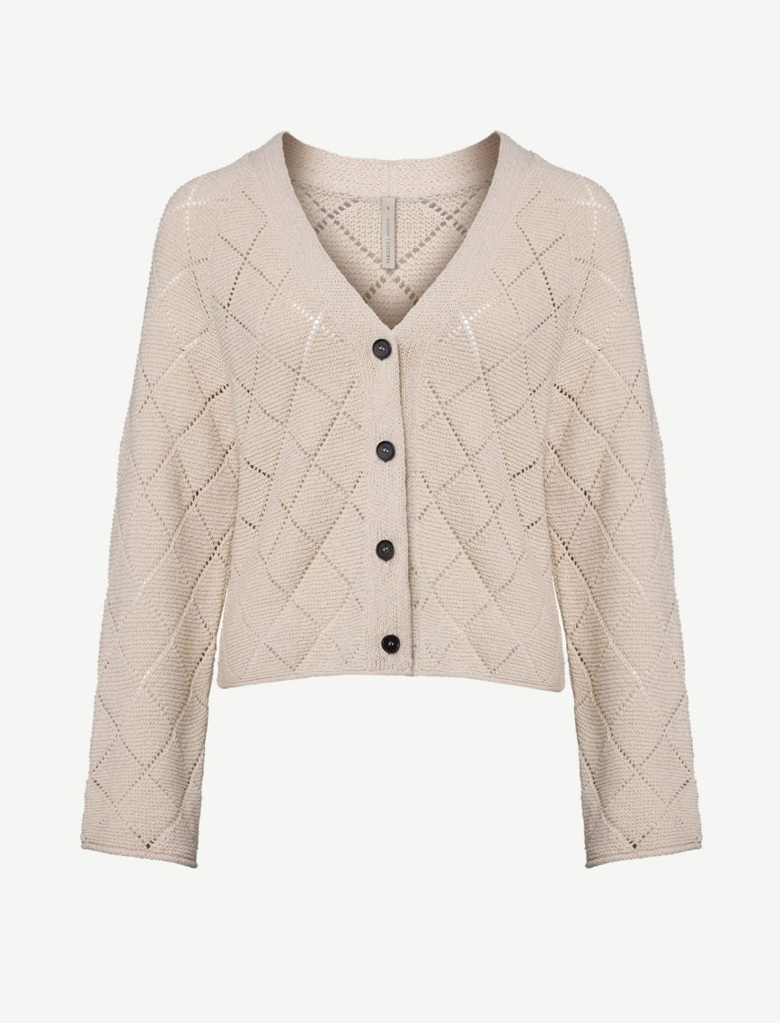 YARGICI V Yaka Dekorlu Hırka YARGICI V Yaka Dekorlu Hırka