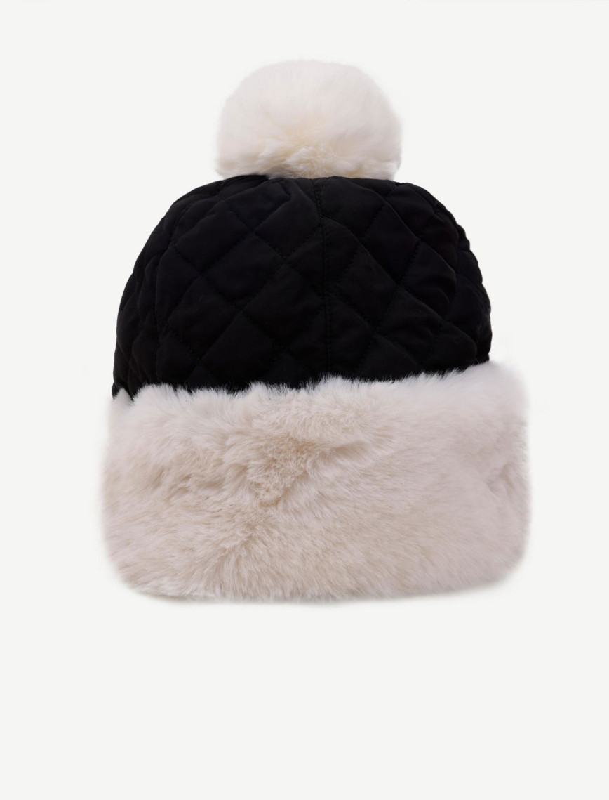 YARGICI Kapitone Detaylı Tüylü Kar Şapkası YARGICI Kapitone Detaylı Tüylü Kar Şapkası