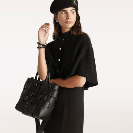 Düğme Detaylı Panço Düğme Detaylı Panço