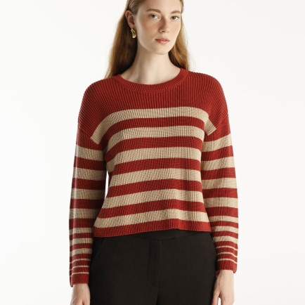 YARGICI Bisiklet Yakalı Geniş Kolu Kazak YARGICI Bisiklet Yakalı Geniş Kolu Kazak