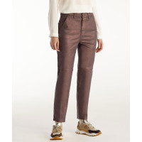 YARGICI Kesik Detaylı Yüksek Bel Düz Kesim Pantolon YARGICI Kesik Detaylı Yüksek Bel Düz Kesim Pantolon