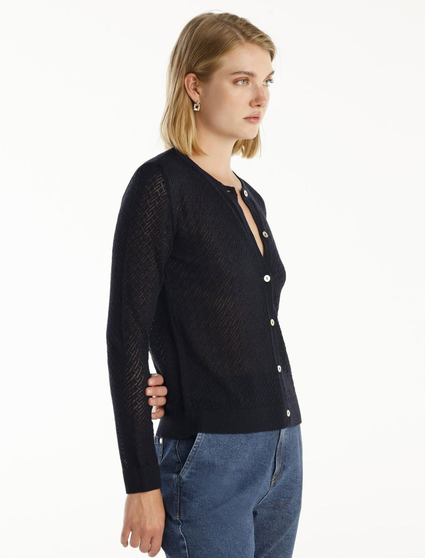 Bisiklet Yaka Hırka Bisiklet Yaka Hırka