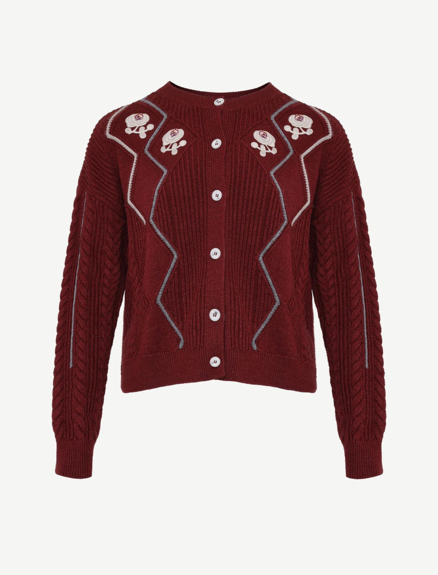 Bisiklet Yakalı Hırka Bisiklet Yakalı Hırka