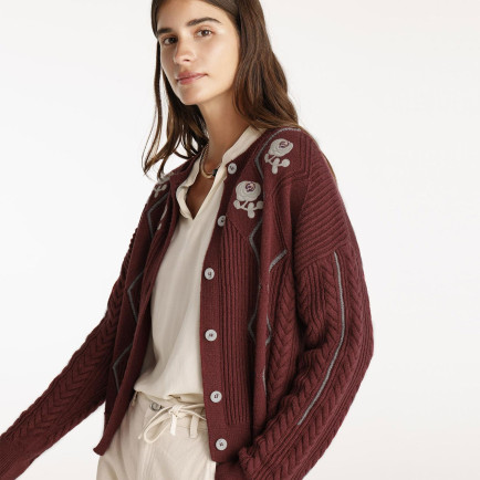 Bisiklet Yakalı Hırka Bisiklet Yakalı Hırka