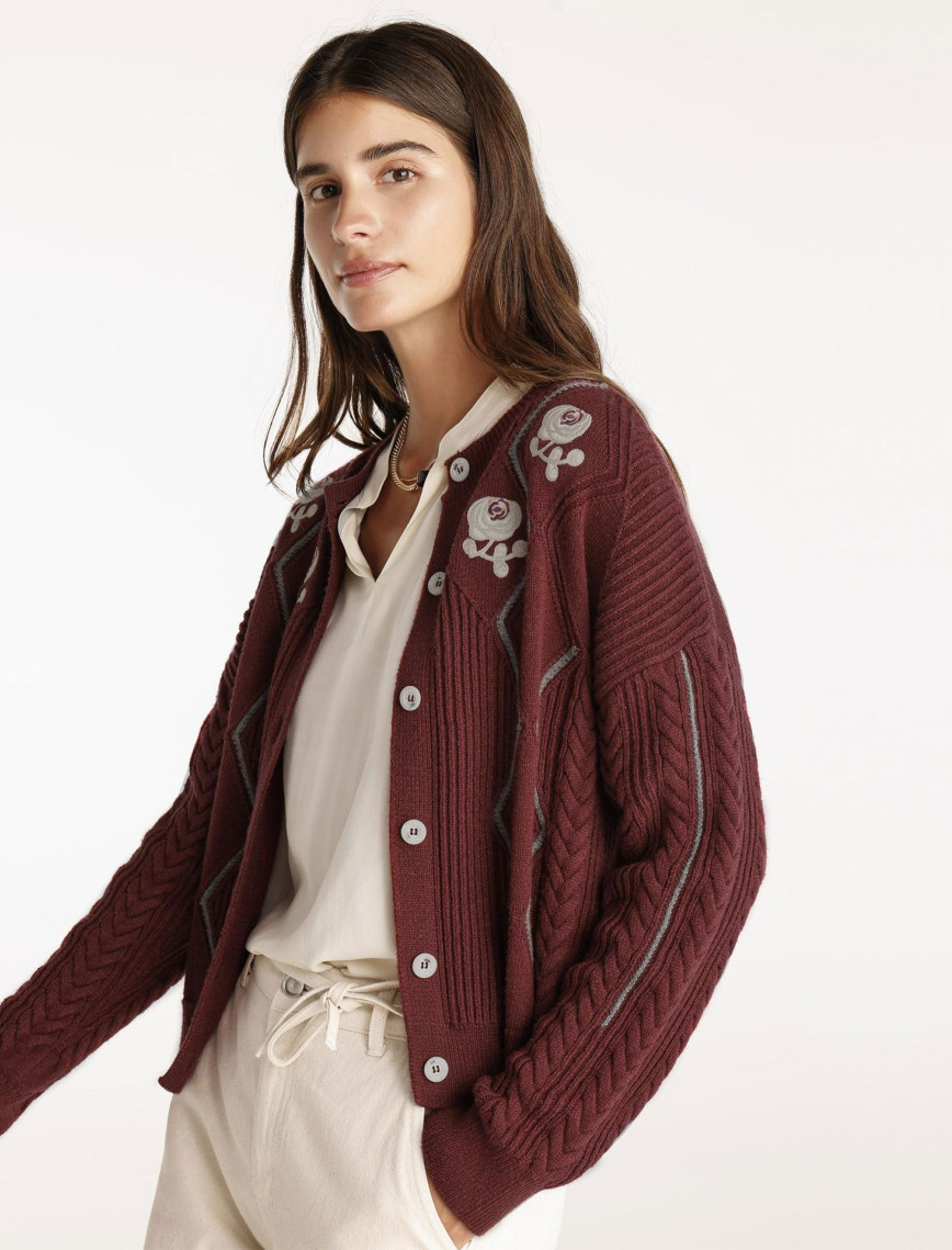 Bisiklet Yakalı Hırka Bisiklet Yakalı Hırka