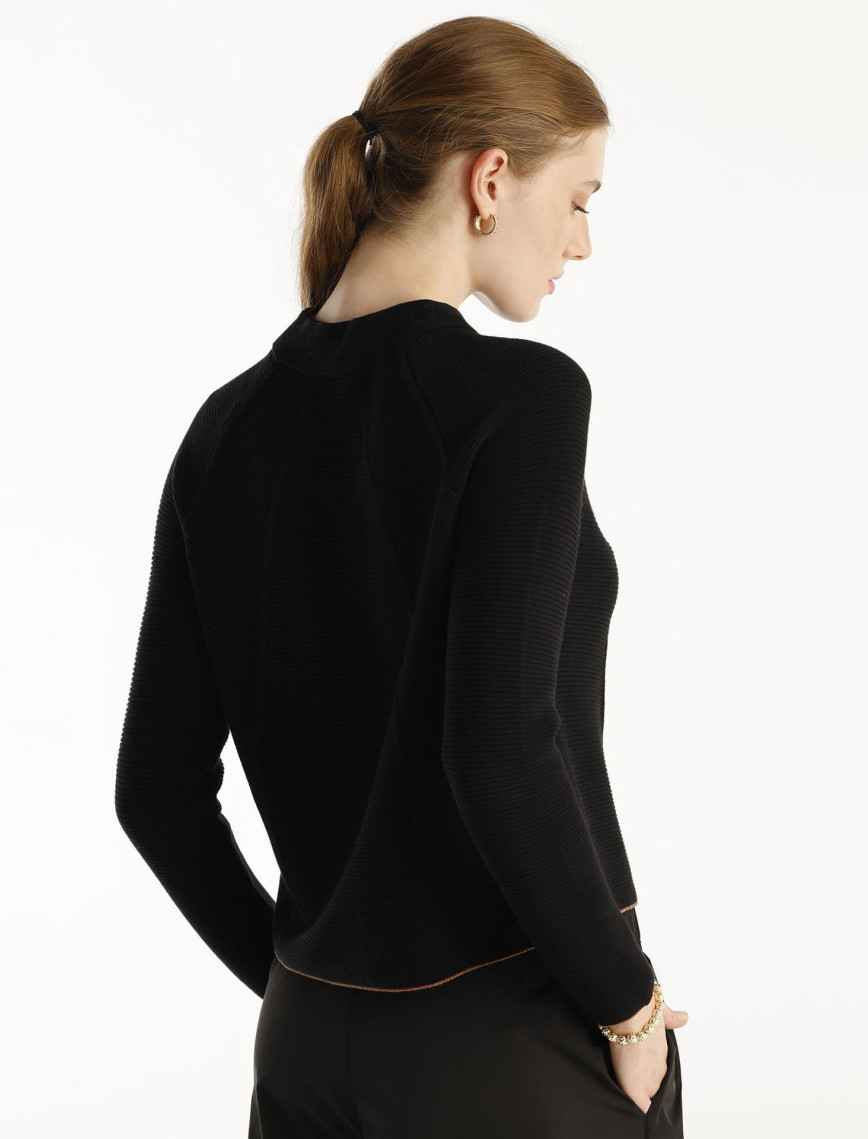 YARGICI Dik Yakalı Reglan Kollu Kazak YARGICI Dik Yakalı Reglan Kollu Kazak