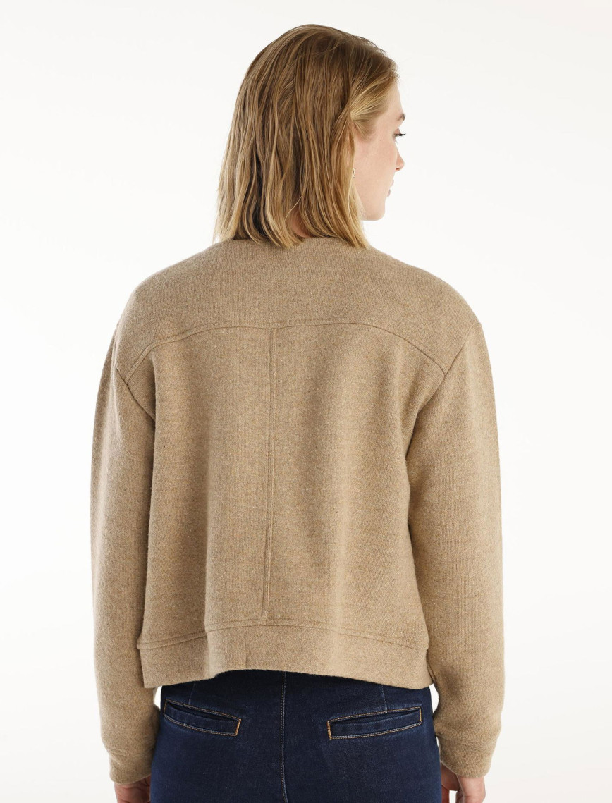 YARGICI Bisiklet Yakalı Cep Detaylı Hırka YARGICI Bisiklet Yakalı Cep Detaylı Hırka