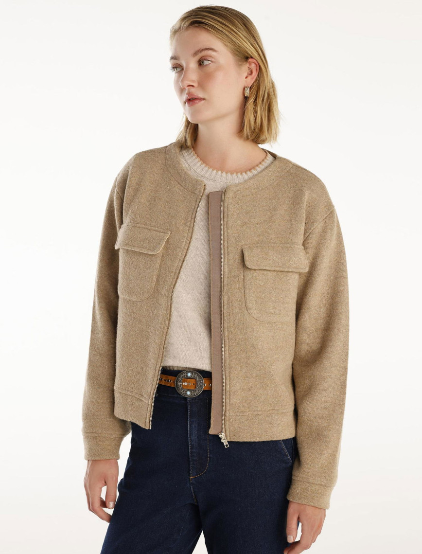 YARGICI Bisiklet Yakalı Cep Detaylı Hırka YARGICI Bisiklet Yakalı Cep Detaylı Hırka