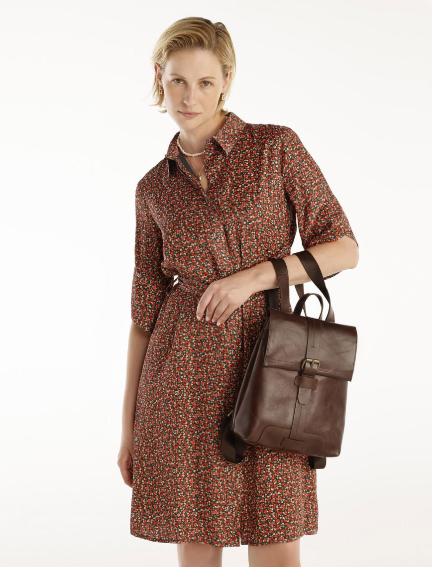 YARGICI Kuşaklı Uzun Kollu Gömlek Elbise YARGICI Kuşaklı Uzun Kollu Gömlek Elbise