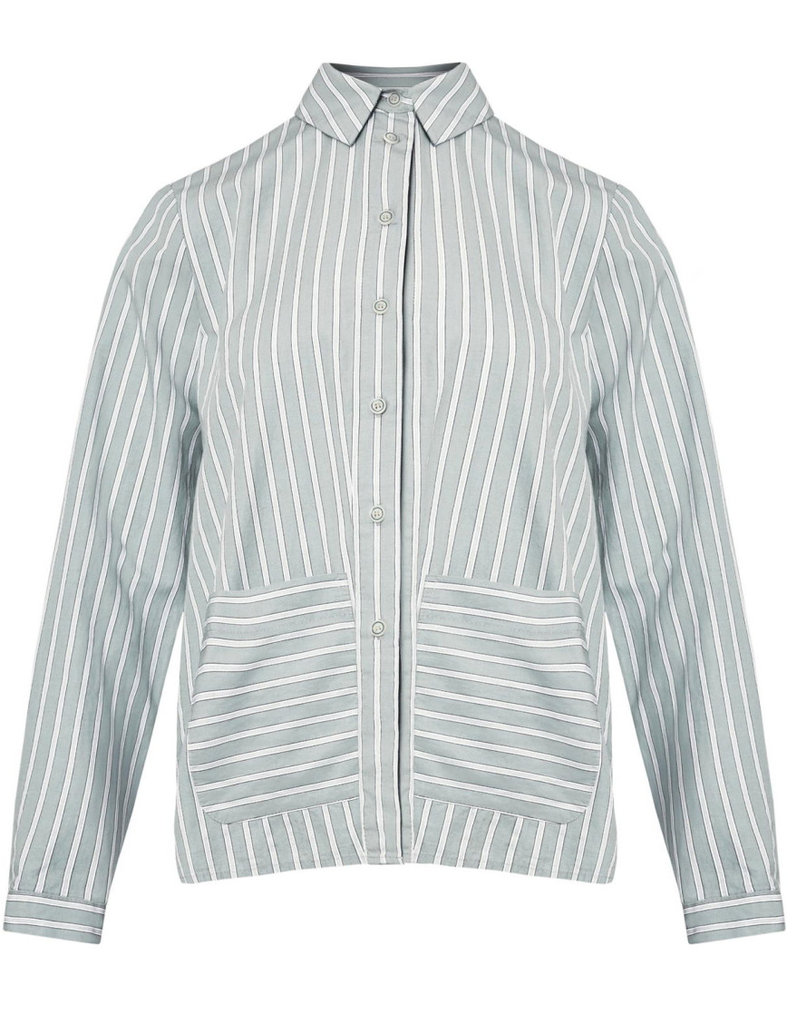 Önü Cepli Uzun Kollu Gömlek Önü Cepli Uzun Kollu Gömlek