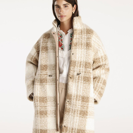 YARGICI Beli Lastikli Çıtçıtlı Palto YARGICI Beli Lastikli Çıtçıtlı Palto