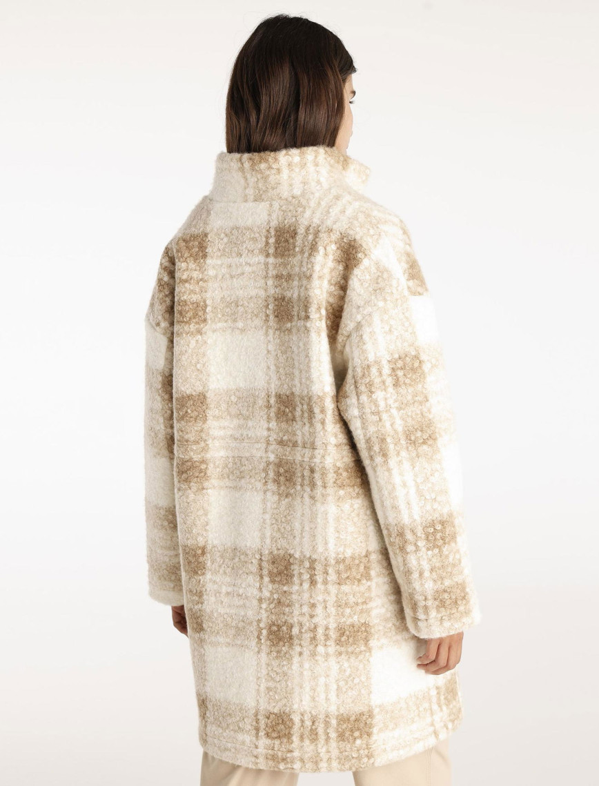 YARGICI Beli Lastikli Çıtçıtlı Palto YARGICI Beli Lastikli Çıtçıtlı Palto