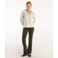 Önü Dikişli Simli Geniş Paça Pantolon Önü Dikişli Simli Geniş Paça Pantolon