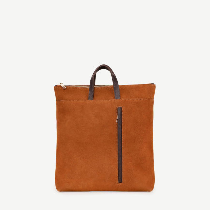 YARGICI Fermuar Detaylı Süet Sırt Çantası YARGICI Fermuar Detaylı Süet Sırt Çantası