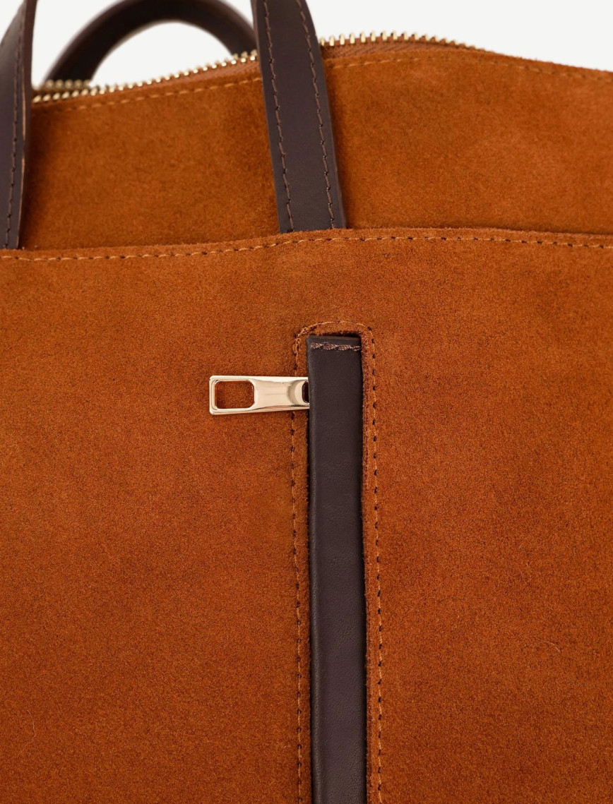 YARGICI Fermuar Detaylı Süet Sırt Çantası YARGICI Fermuar Detaylı Süet Sırt Çantası