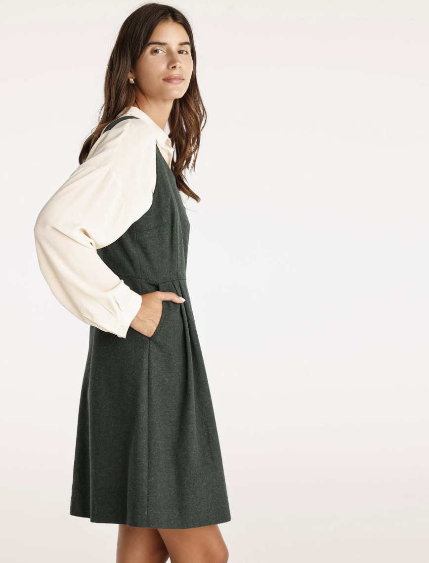 YARGICI Pile Detaylı Kısa Elbise YARGICI Pile Detaylı Kısa Elbise