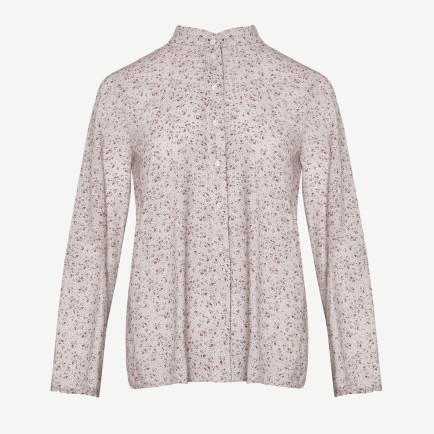 YARGICI Yakası Fırfırlı Uzun Kollu Gömlek YARGICI Yakası Fırfırlı Uzun Kollu Gömlek