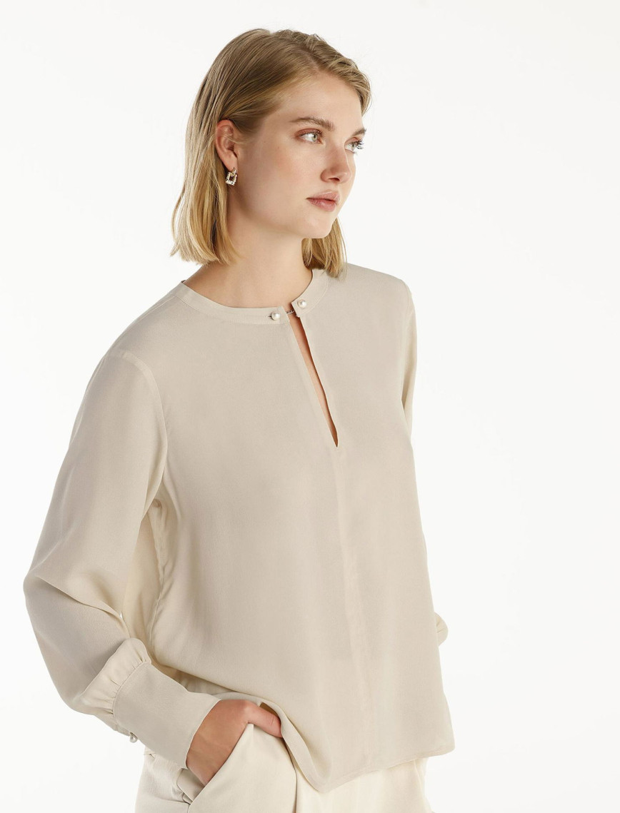 YARGICI Yaka Detaylı Bluz